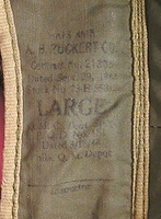 Quartermaster label detail.
