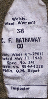 Quartermaster label detail