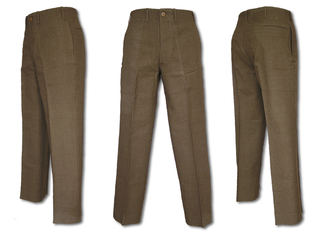Olive-Drab Wool Trousers, Spec. No. 8-83