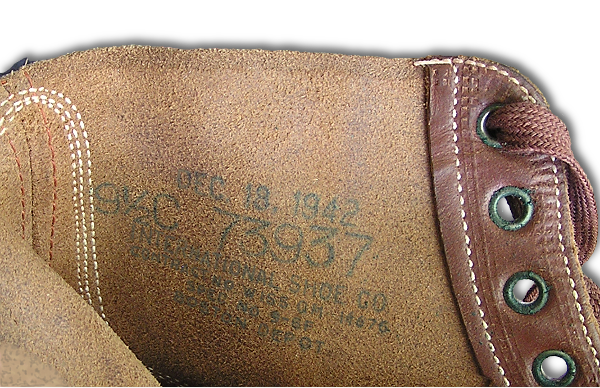 Service Shoes Type I and II (Specification QMC 9-6F, dated 19 