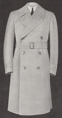 Illustration of the aviation winter working overcoat.