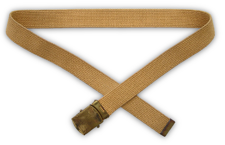 Navy Khaki web belt.