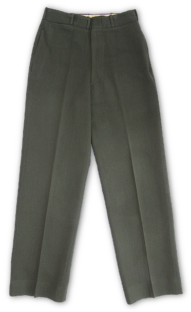 Front view of Navy officer's aviation winter working trousers.