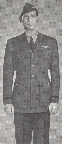 Period photo of US Navy Aviation Winter Working Uniform.