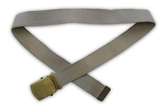 US Navy gray web belt.