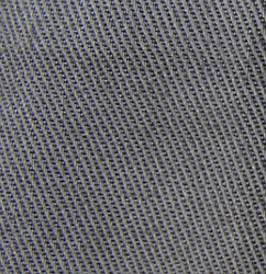 Close-up view of the standard 8.2 ounce cotton twill fabric used in the manufacture of the gray uniform.