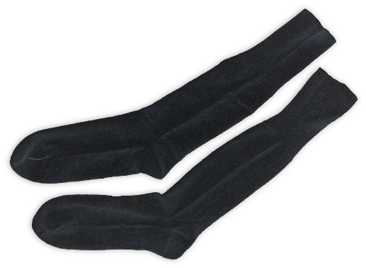 Black cotton socks.