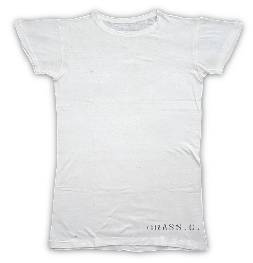 US Navy light short-sleeve undershirt.