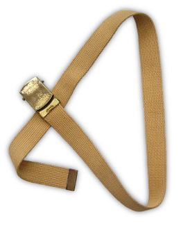 US Navy khaki web belt.