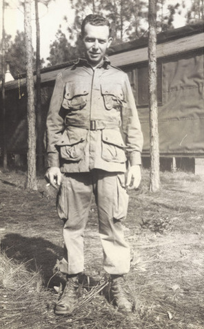 501st PIR Trooper wears the Parachute Jumper Coat & Trousers.