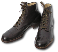 Enlisted Man's Leather Service Shoes.