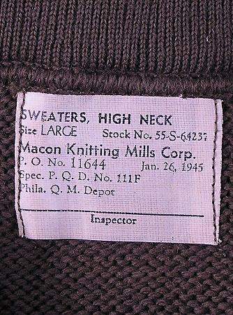 Quartermaster Label Detail.